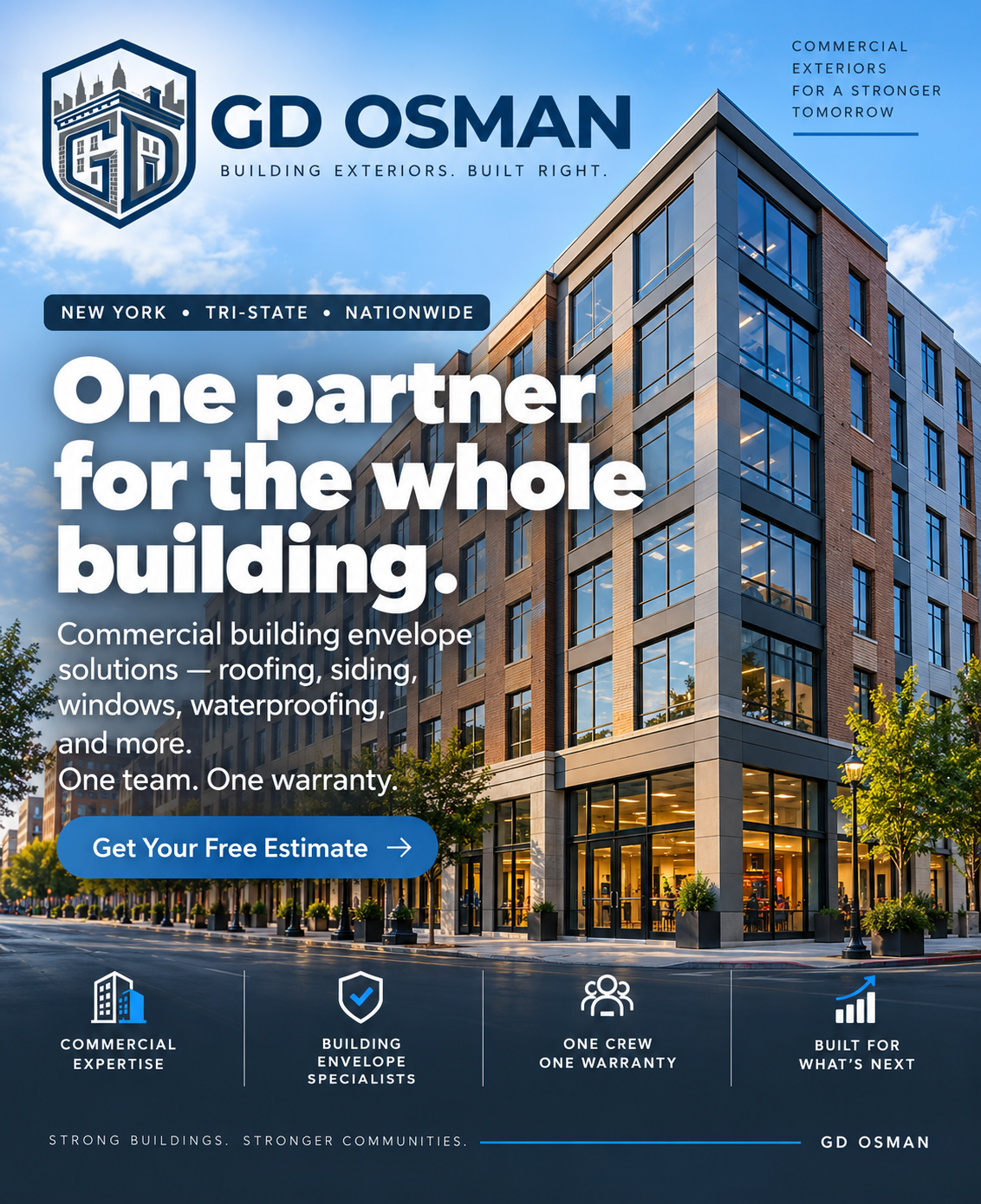 GD Osman promo: one partner for the whole building — commercial envelope solutions
